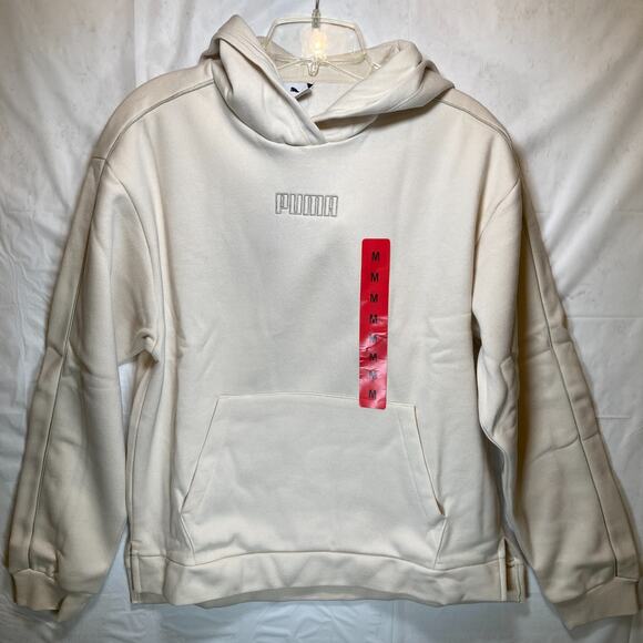 PUMA Women's Fleece Lined Hoodie Long Sleeve Sweatshirt Medium - Picture 2 of 9